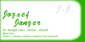 jozsef janzer business card